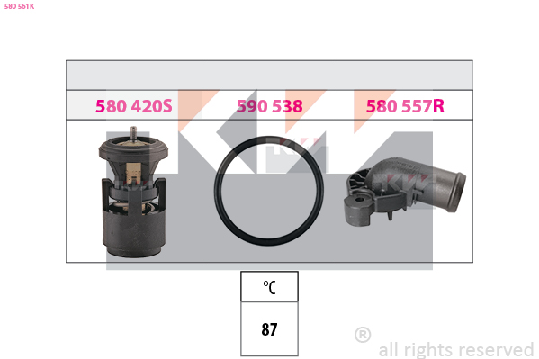 Termostat chladenia KW